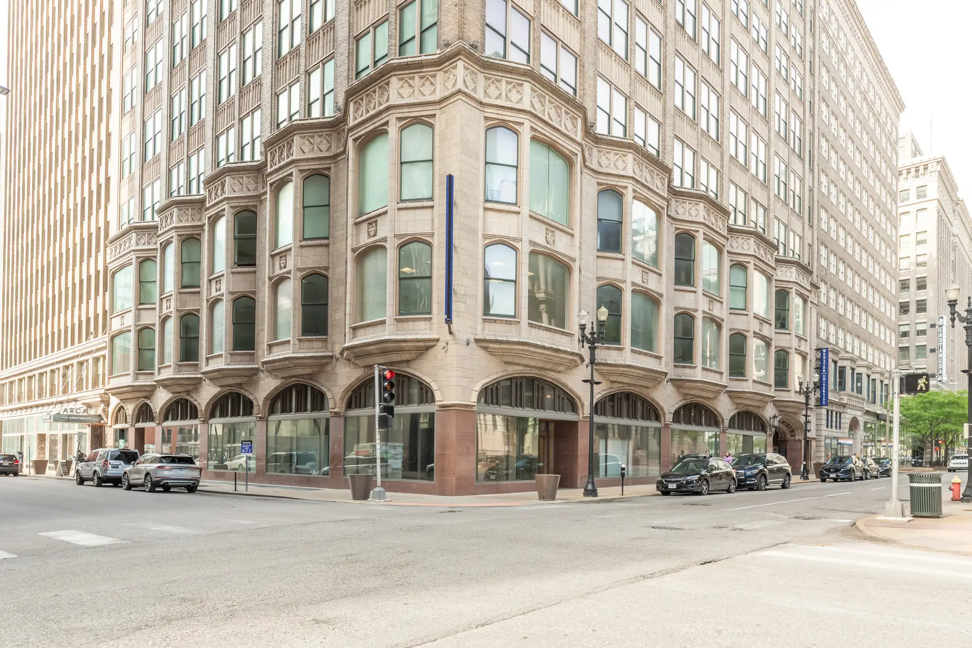 Exterior of 812 Olive St. (Arcade Building - Downtown Turn-Key Education Space)
